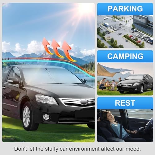 Windshield Sun Shade Sunshade for Toyota Camry 2007-2011 - Image 6