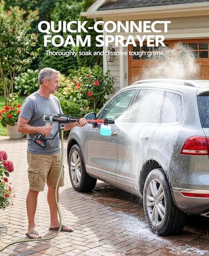 KimPump Cordless Car Washer with 6-in-1 Nozzle with Copper Brushless Motor - Image 7