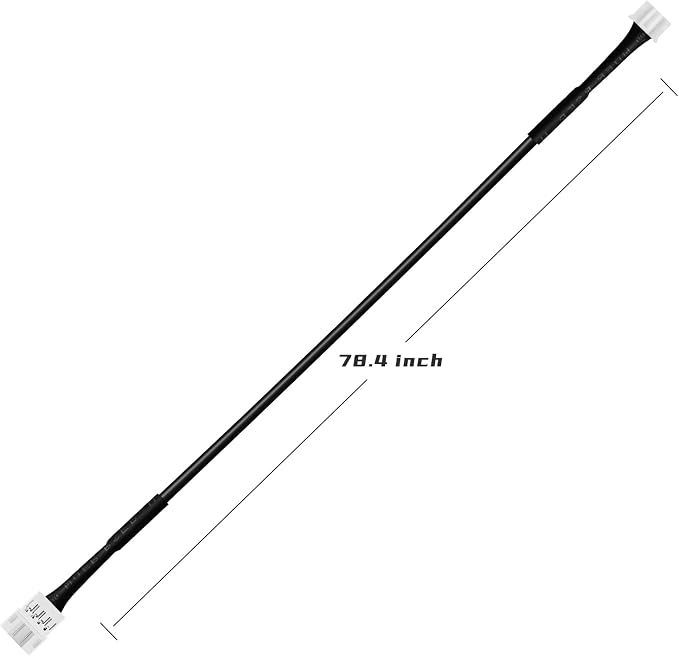 Acrylic Interior Car LED Strip Light Extension Wire 78.7inch, which fit for Dreamcolor&RGB Main Controller Connects and sub-Controller kit (not Including), Not fit dreamcolor 5 in 1(Single Controller) - Image 2