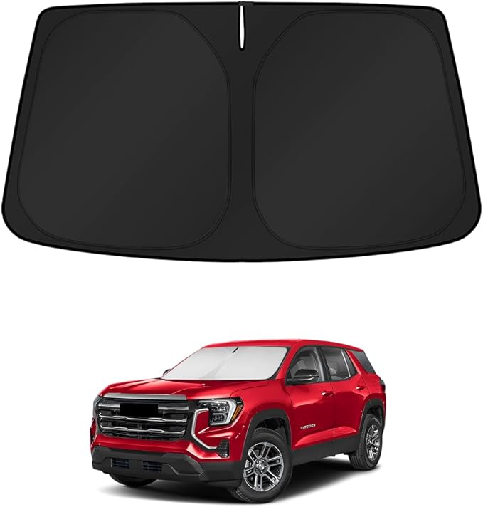 KUST Windshield Sun Shade for GMC Terrain 2025 2026(Fit for Chevrolet Equinox) Window Accessories Shade Sun Visor Cover Foldable Block UV Rays by KUST