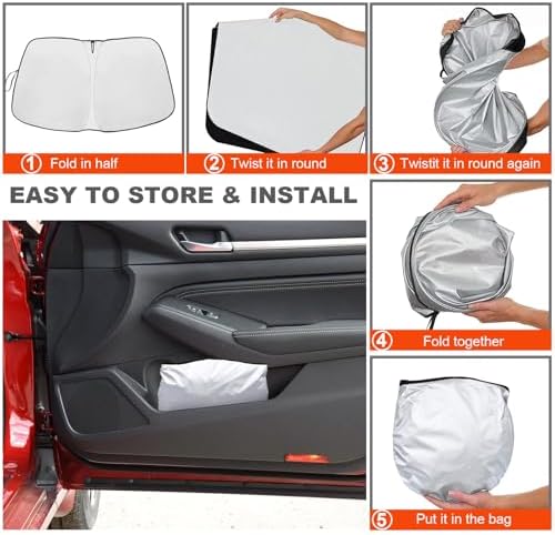 Foldable Front Windshield Sunshade fit for Nissan Altima 2019-2026 - Image 6