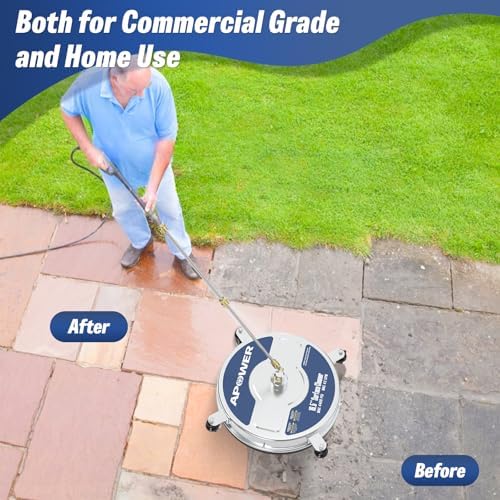 16.5" Pressure Washer Surface Cleaner Attachment with 4 Wheels - Image 6