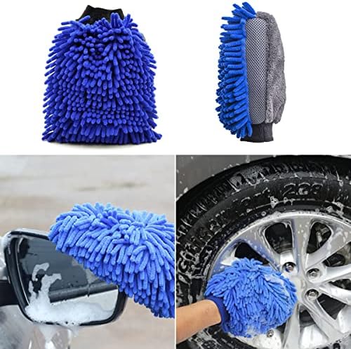 BMLEI Car Wash Brush with Long Handle, Cleaning Mop Car Wash Kit,Blue - Image 5