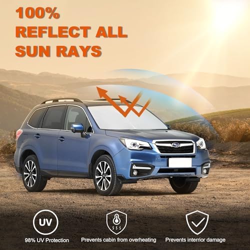 Foldable Front Windshield Sunshade fit for Subaru Forester 2015-2018 - Image 2