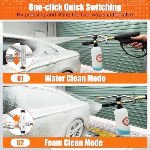 JOEJET Pressure Washer Gun and Foam Cannon Kit, M22-14mm - Image 2