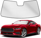 Windshield Sun Shade for Ford Mustang 2024-2026 (Not for Mach-E) by SULAGIWINDSHIELDSUNSHADE