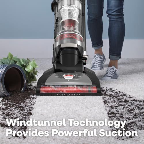 Hoover WindTunnel Cord Rewind Pro Bagless Vacuum Cleaner, Upright - Image 2