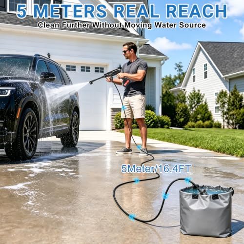 Cordless Portable Washer, Battery Operated Washer with 2x3.0Ah Batteries - Image 6