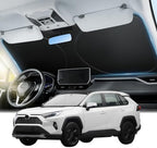 Zanch Windshield Sun Shade for Mid SUV & Sedan, 59" × 33" by Zanch