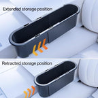 2-Pack Expandable Car Seat Gap Organizer, Adjustable 185-265mm | Driver & passenger side pockets, sliding gap storage box, fits phone keys wallet, seat gap filler set, stop drops - Image 4
