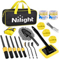 Nilight 15PCS Car Detailing Kit for Interior Exterior Car Care, Yellow by Nilight