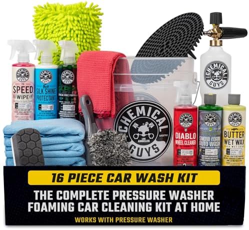 Chemical Guys, 16-Piece Arsenal Builder Car Wash Kit, Foam Cannon & Bucket by ChemicalGuys
