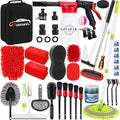 40Pcs Car Wash Cleaning Kit with Foam Gun Sprayer Detailing Brushes Wash Mop Windshield Cleaning Tool Tire Brush Towels Complete Interior Exterior Detailing Set for Car by GPUSFAK