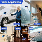 64'' Car Wash Brush with Long Handle, RV Flow-Through Wash Brush with Adjustable Handle, Anti-Scratch Plus Size Soft Car Wash Brush Mop with Hose Attachment Car Wash Kit for SUV RV Truck Boat - Image 7