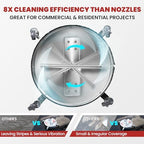 WOJET 20'' Commercial Pressure Washer Surface Cleaner with Wheels 4500PSI - Image 3