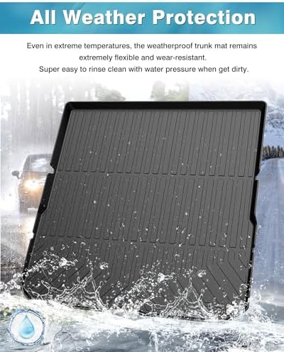 Powerty Trunk Mat for Honda Pilot 2016-2022, All Weather TPE Cargo Mat Liner for Pilot Rear Trunk - Image 4