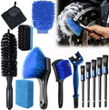 13PCS Motorcycle Cleaning Kit, Motorcycle Detailing Kit Overall Cleaner Tools Car Washing Brush Rims Cleaning Kit Chain Tire Wheel Brush Set Chain Tire for Car Bike Motorbike (Blue) by AutokcanBestFriendsForYourCarDetailing