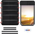 EcoNour RV Magnetic Window Shade for Side Door Foldable UV Protection Cover | Travel Trailer Window 4 Hook & Loop Waterproof Oxford Fabric | Universal RV Window Accessories | Medium (25" x 16") by EcoNour