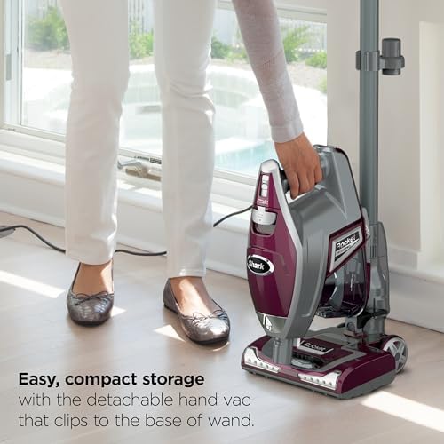 Shark Rocket Pet Plus Corded Stick Vacuum, XL Cup, Bordeaux/Silver, HV322 - Image 4