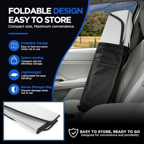 MAIKER OFF ROAD Windshield Sunshade Compatible with Ford F150 2015-2020 - Image 3
