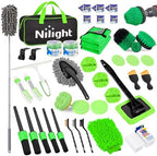 Nilight 52PCS Car Detailing Kit for Interior Exterior Car Care, Green by Nilight