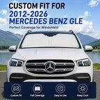 Custom Fit Windshield Sun Shade for Mercedes Benz GLE 350 450 2012-2026 - Image 3