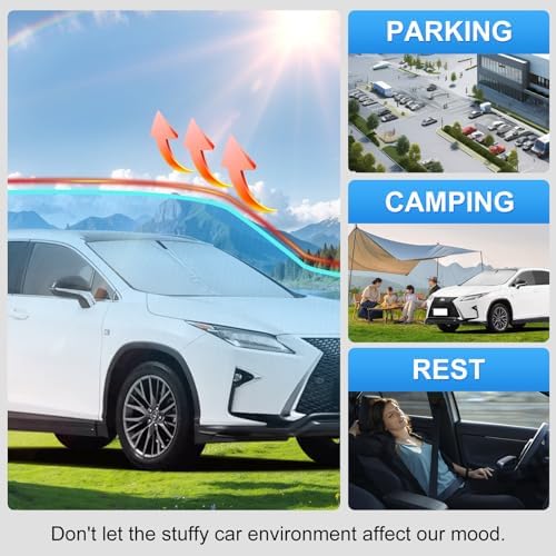 Windshield Sun Shade Sunshade for Lexus RX 2010-2015 - Image 6