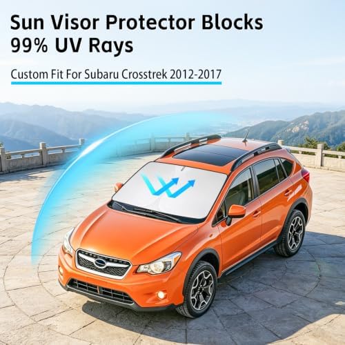 Windshield Sun Shade for Subaru Crosstrek 2012-2017 Sunshade - Image 2
