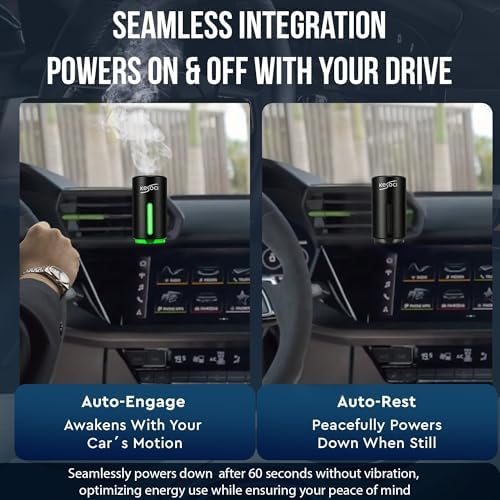 Smart Car Air Freshener: Revolutionary Smart Car Diffuser Vent Clip with 3 Exclusive 10 ml Fragrances (Black (Fresh Essence Collection)) - Image 2