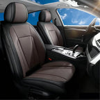 Car Seat Covers Full Set Custom Fit For Kia Niro 2017-2026 ,Black&Brown | Premium Faux Leather, Waterproof, Anti-Slip, Airbag Compatible, Breathable, Car Seat Protectors, 2 Rows 5 Seats by Unknown