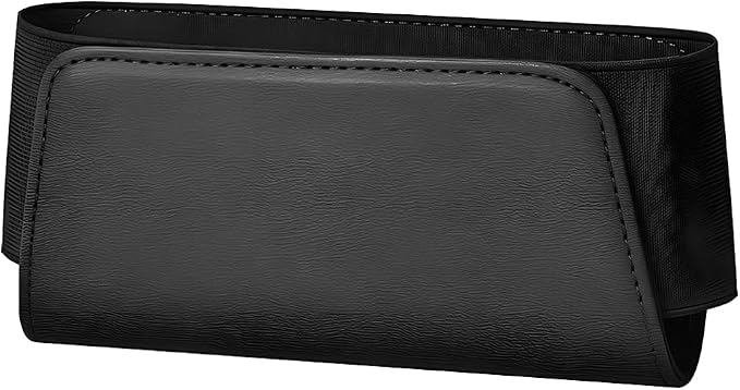 Car Seat Side Pocket Organizer, Leather Vehicle Seat Door Pouch Bag for Pen Phone Key, Automotive Console Card Sunglasses Holder Storage Bag, Universal for SUV Van Truck (Black) - Image 7