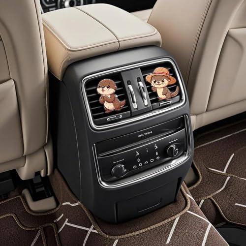 Cute Car Air Freshener Clips,Otter Car Vent Clip,Car Vent Decoration Accessories,Auto Air Conditioner Clip,Automotive Interior Decoration Gifts for Girls and Women - Image 3