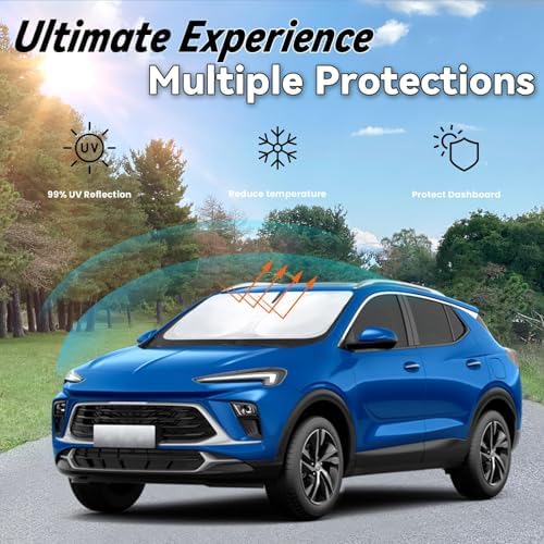Windshield Sun Shade for 2020-2026 Buick Encore - Image 3