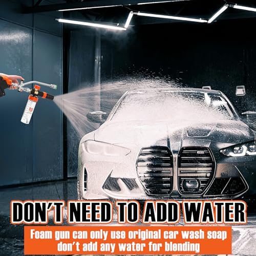 RIDGE WASHER Power Washer Gun Mini Foam Cannon with Dual Connector, 200 ML - Image 4