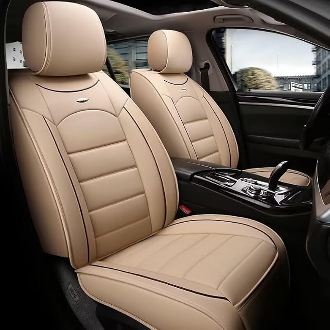 for car seat Covers Non-Slip （E.g, for Tesl,for Mercedes-Benz,for BMW,for Audi, for Ford, for Honda, for Nissan,for Toyota,for Chevrolet,for Jeep.. (Beige) - Image 6