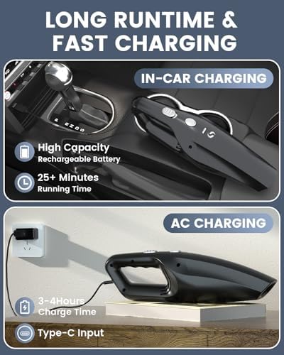 Handheld Vacuum Cordless, Mini Car Vacuum Cleaner - Image 3