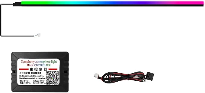 Dreamcolor Interior Car Lights Strips 55-inch, Tesla Model 3 Model Y Interior car Lights, RGB Neon Light Kits with APP Control, Tesla Ambient Lighting Accessories - Image 5