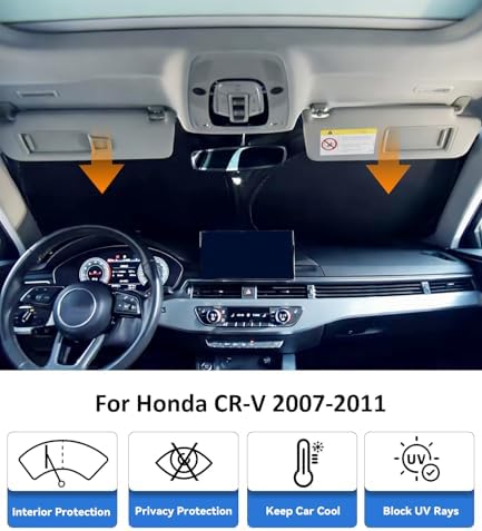 Windshield Sun Shade for 2007-2011 Honda CR-V CRV Accessories - Image 2