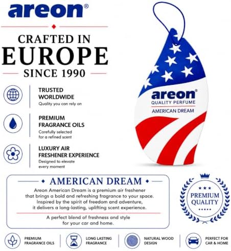 AREON MON American Dream Scent Hanging Car Air Freshener Pack of 12 - Image 6