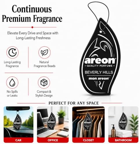 Mon Areon - Modern Classic - Hanging Car and Home Air Freshener - Beverly Hills Scent - 12 Pack - Image 5