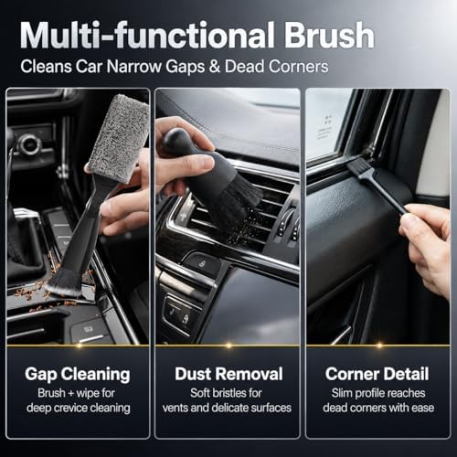 18PCS Car Detailing Kit Cleaning Gel Boar Hair Scratch Free Cleaner - Image 5