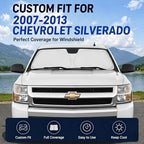 for 2007-2013 Chevy/Chevrolet Silverado 1500 Windshield Sun Shade - Front Foldable Windshield Sunshade Cover Custom Fit Silverado 1500 Accessories Sun Visor Protector Blocks UV Rays - Image 2