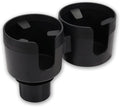 Car Double Cup Holder Extender, Multifunctional 2-in-1 Auto Drink Holder Insert with Adjustable Base, Portable Cup Holders Adapter, Universal Car Beverage Organizer for Bottle, Snack (Black) by Unknown
