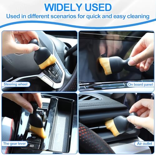 IPELY 6 Pack Car Cleaning Supplies – Car Duster Interior & Brush Interior & Cleaning Gel, Car Detailing Cleaning Kit for Cars, Trucks, SUVs & RVs - Image 4