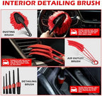 25Pcs Car Detailing Kit with Drill Brushes, Car Cleaning Kit for Interior Exterior, Wheel & Tire Brushes, Polishing Pads for Waxing, Auto Detailing Tools – Gift for Men Dad (25PCS) - Image 3