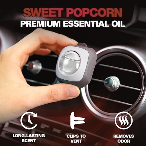Air Jungles Sweet Popcorn Scent Car Air Freshener Vent Clip 6 Ct - Image 2