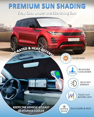 Sunshade Windshield Sun Shade for 2013-2021 Land Rover Range Rover - Image 2