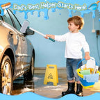 deAO Kids Car Wash Toy Cleaning Set with Brush Spray Bottle Ages 3+ - Image 2