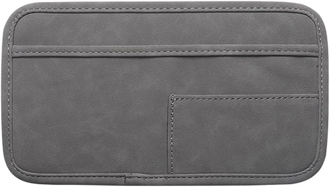 Car Seat Side Pocket Organizer, Suede Leather Vehicle Console Side Cell Phone Holder Storage Bag, Multifunctional Automotive Interior Seat Gap Filler Pocket Pouch, Universal Fit (Gray) - Image 7