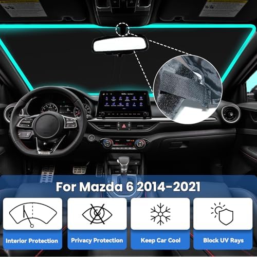 Windshield Sun Shade for 2014-2021 Mazda 6 Mada6 - Image 2